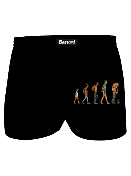 Evoluce studenta pánské trenky Black