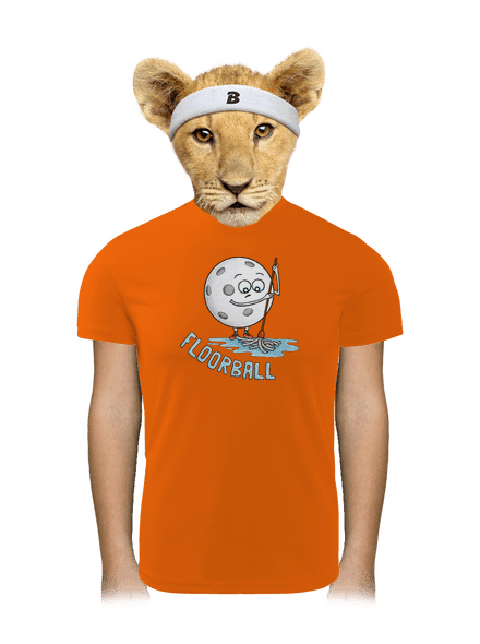 Floorball dětské sportovní tričko Neon Orange