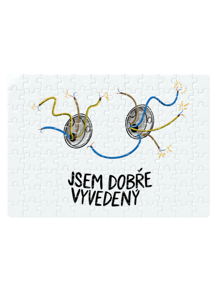 Jsem dobře vyvedený puzzle White