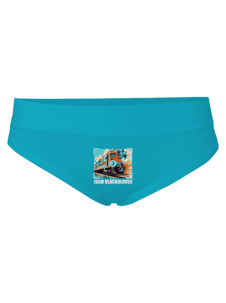 Jsem vláčkolovec dámské kalhotky Turquoise