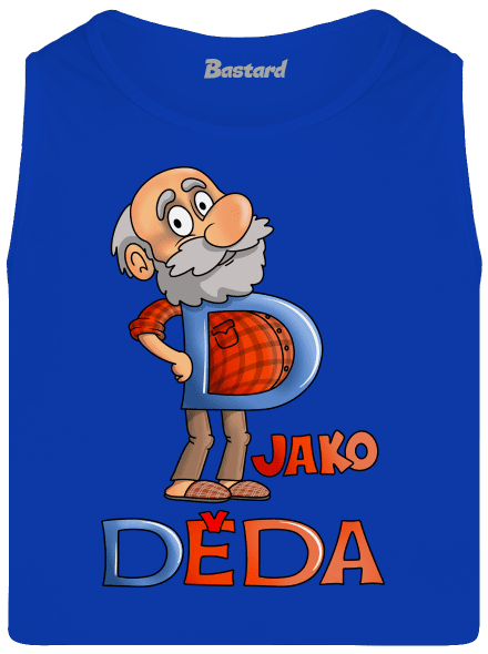 D jako děda pánské tílko Royal Blue
