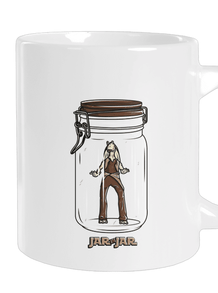 Jar in jar velký hrnek White