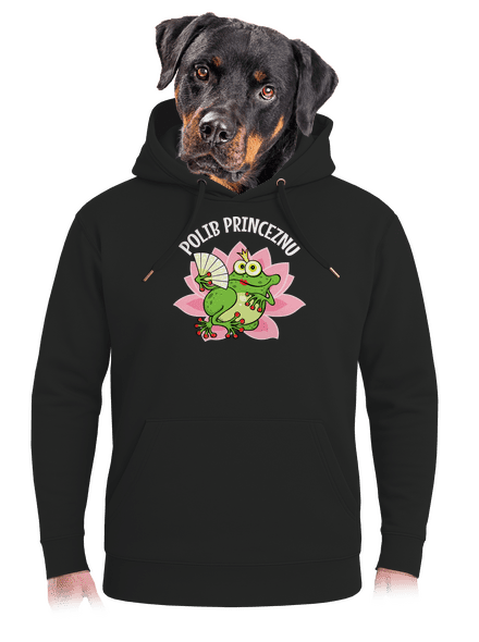 Polib princeznu a prince unisex mikina premium Dark Black