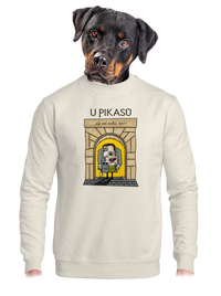 unisex mikina bez kapuce