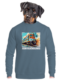 unisex mikina bez kapuce