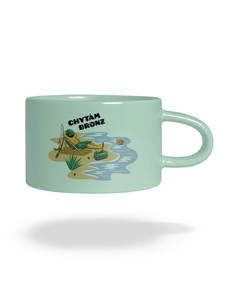Chytám bronz hrnek makronka Mint Macaron