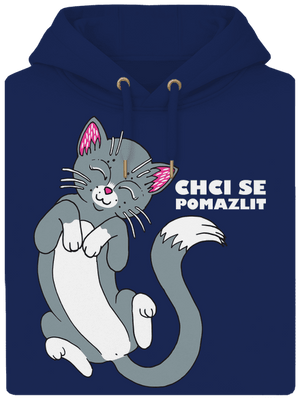 Chci se pomazlit unisex mikina premium Navy
