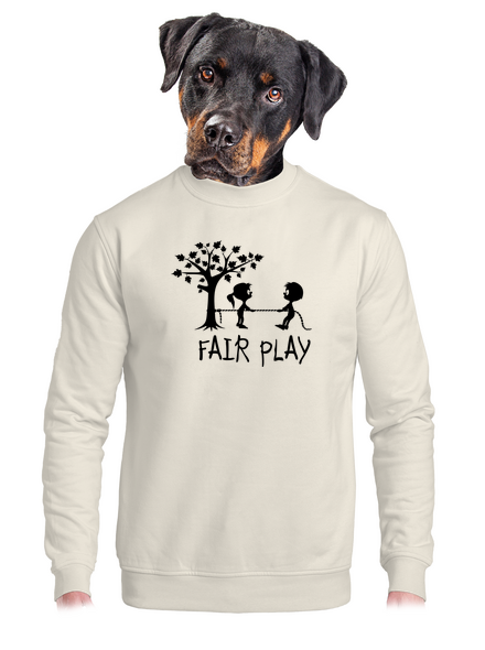 Fair play unisex mikina bez kapuce Off White