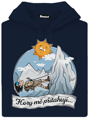 Hory mě přitahují pánská mikina klokanka Navy