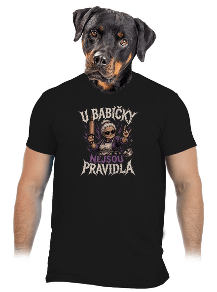 U babičky pánské tričko Black