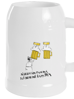 Řád zlatého píva půllitr White