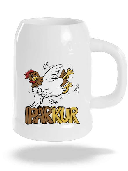 Parkur půllitr White