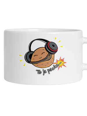 Pecka hrnek makronka White