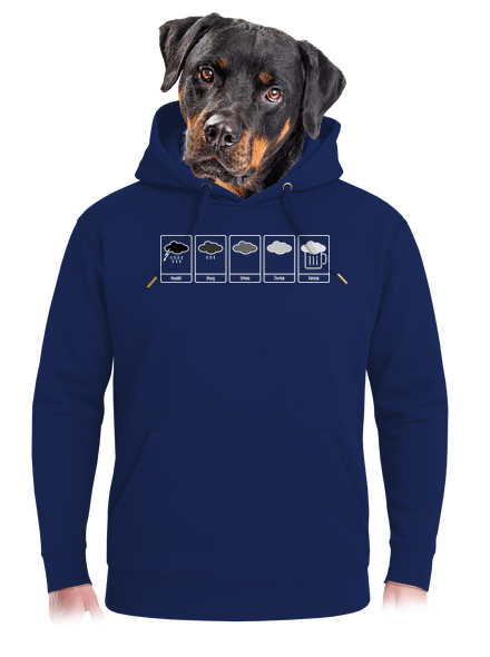 Předpověď počasí unisex mikina premium Navy