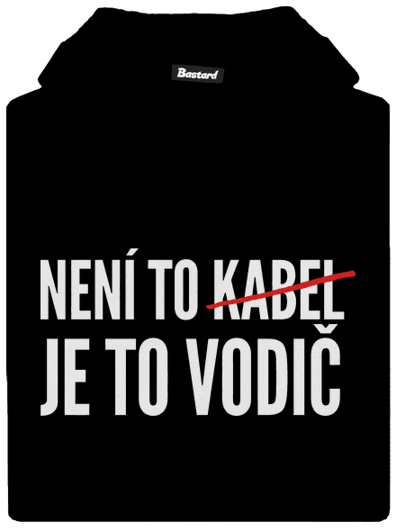 Je to vodič dětská mikina klokanka Black