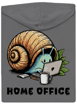 Šnekův home office dámská mikina na zip Steel Gray