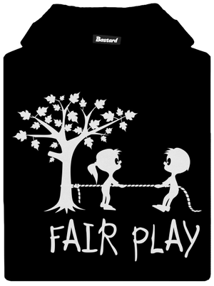 Fair play dětská mikina klokanka Black