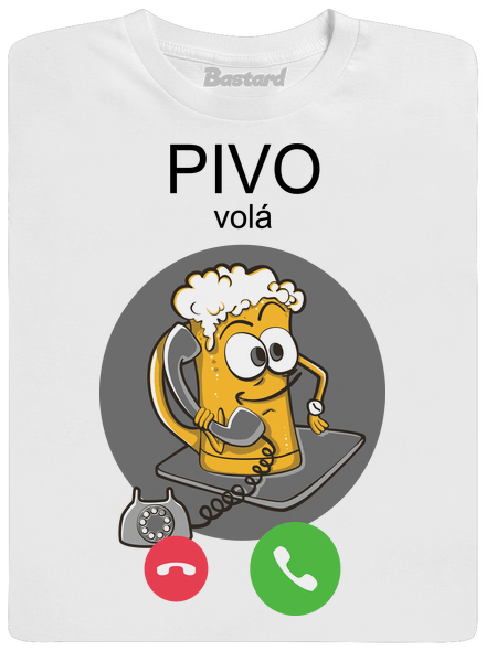 Pivo volá pánské tričko White