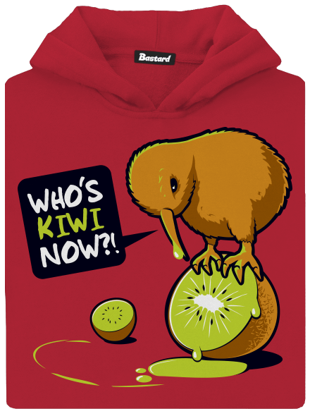 Kiwi dětská mikina klokanka Fire Red
