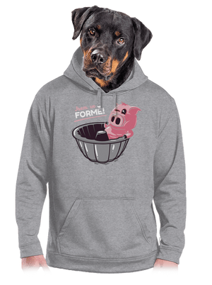 Ve formě pánská mikina klokanka Light Melange