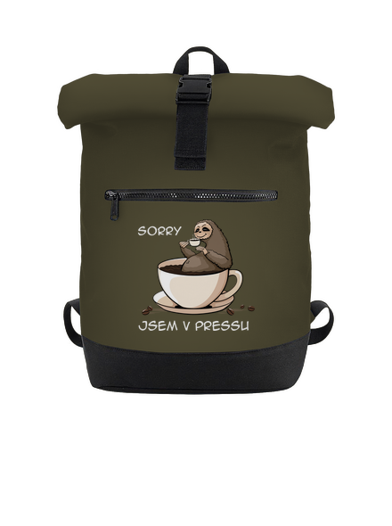 V pressu batoh Military Green
