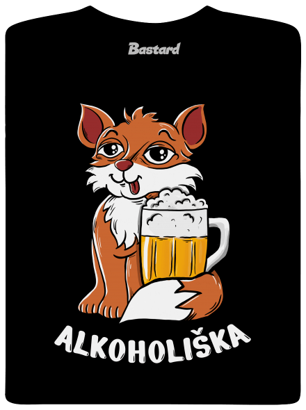 Pivní Alkoholiška pánské dlouhý rukáv Black