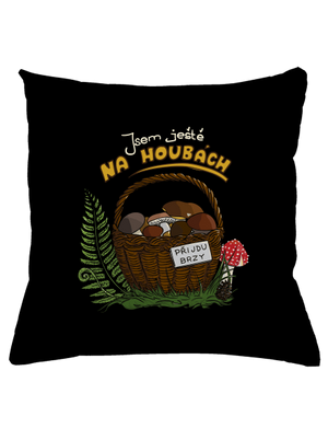 Na houbách polštář Black