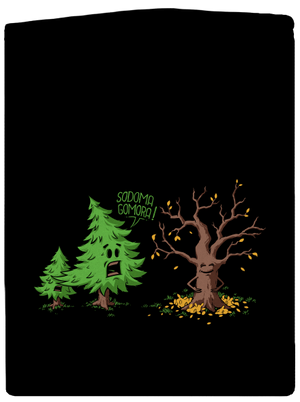 Sodoma Gomora pánská mikina na zip Black