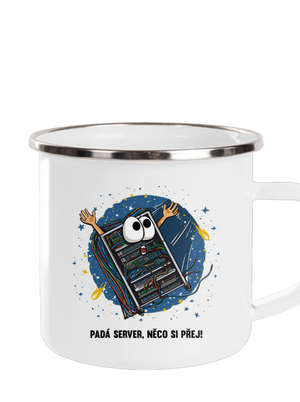 Padá server plecháček White