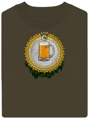 Pivní horoskop: Štír unisex mikina bez kapuce Urban Khaki