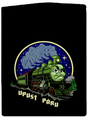 Upusť páru pánská mikina na zip Black