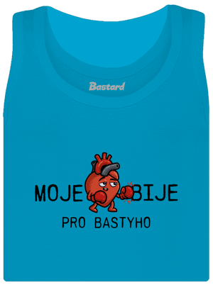 Moje srdce bije dámské tílko klasické Blue Atol