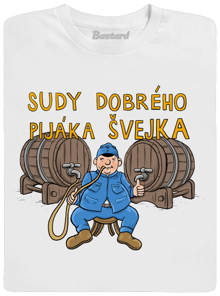 Sudy dobrého pijáka Švejka pánské dlouhý rukáv White
