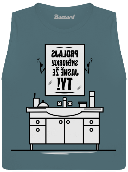 Zrcadlo, zrcadlo... dámské tílko volné Heather Deep Teal