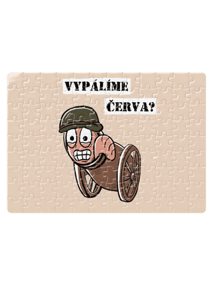 Vypálíme červa? puzzle White