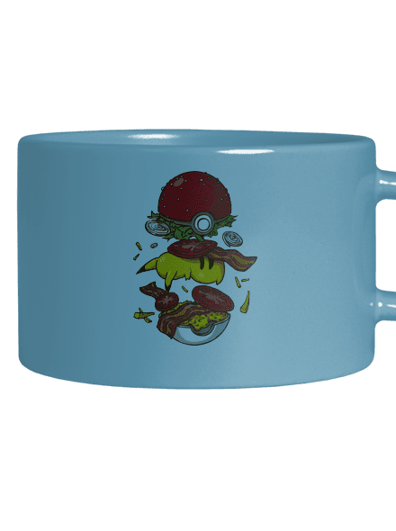 Pokémon burger hrnek makronka Blue Macaron