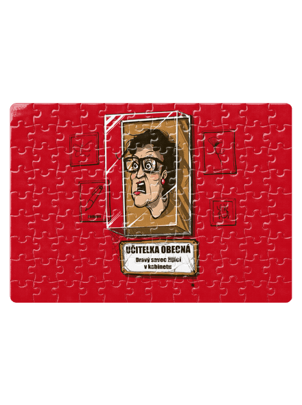 Učitelka obecná puzzle White