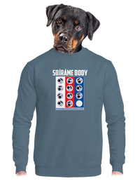 unisex mikina bez kapuce