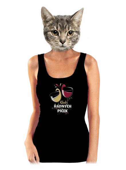 Klub řádných píček dámské tílko klasické Black