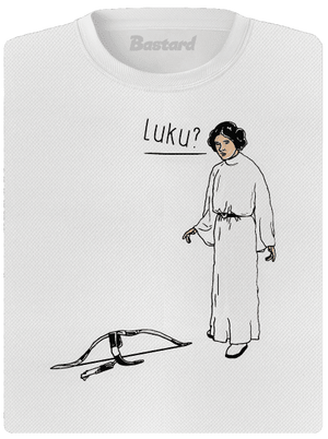 Luke a Leia dámské sportovní tričko White