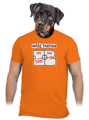 Naše taktika pánské tričko Orange