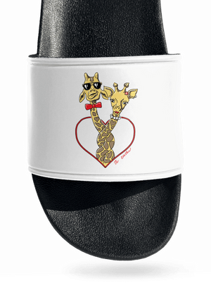 Žirafy ve svazku pantofle White