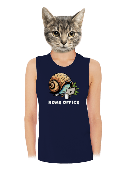 Šnekův home office dámské tílko volné Navy