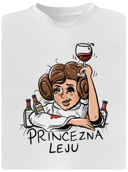 Princezna Leju dětské sportovní tričko White