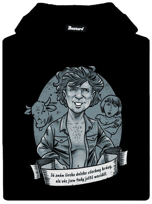 B14: Léto s kovbojem dámská mikina klokanka Black