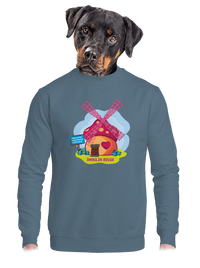 unisex mikina bez kapuce