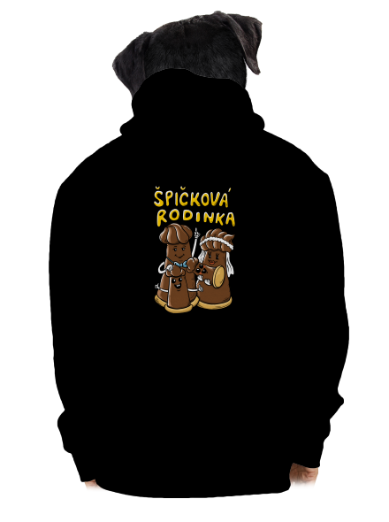Špičková rodina II pánská mikina na zip Black