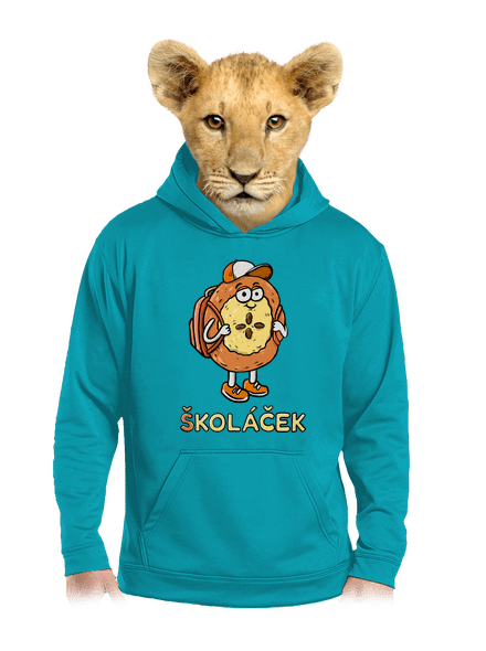 Školáček dětská mikina klokanka Hawaiian Blue