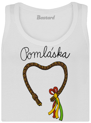 Pomláska dámské tílko klasické White