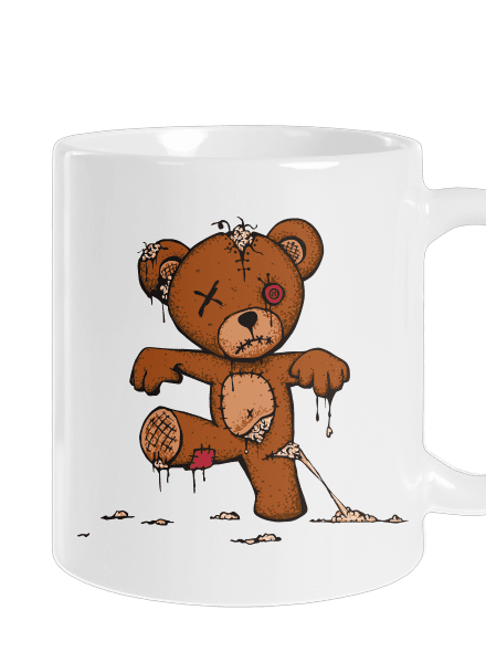 Zombie teddy klasický hrnek White